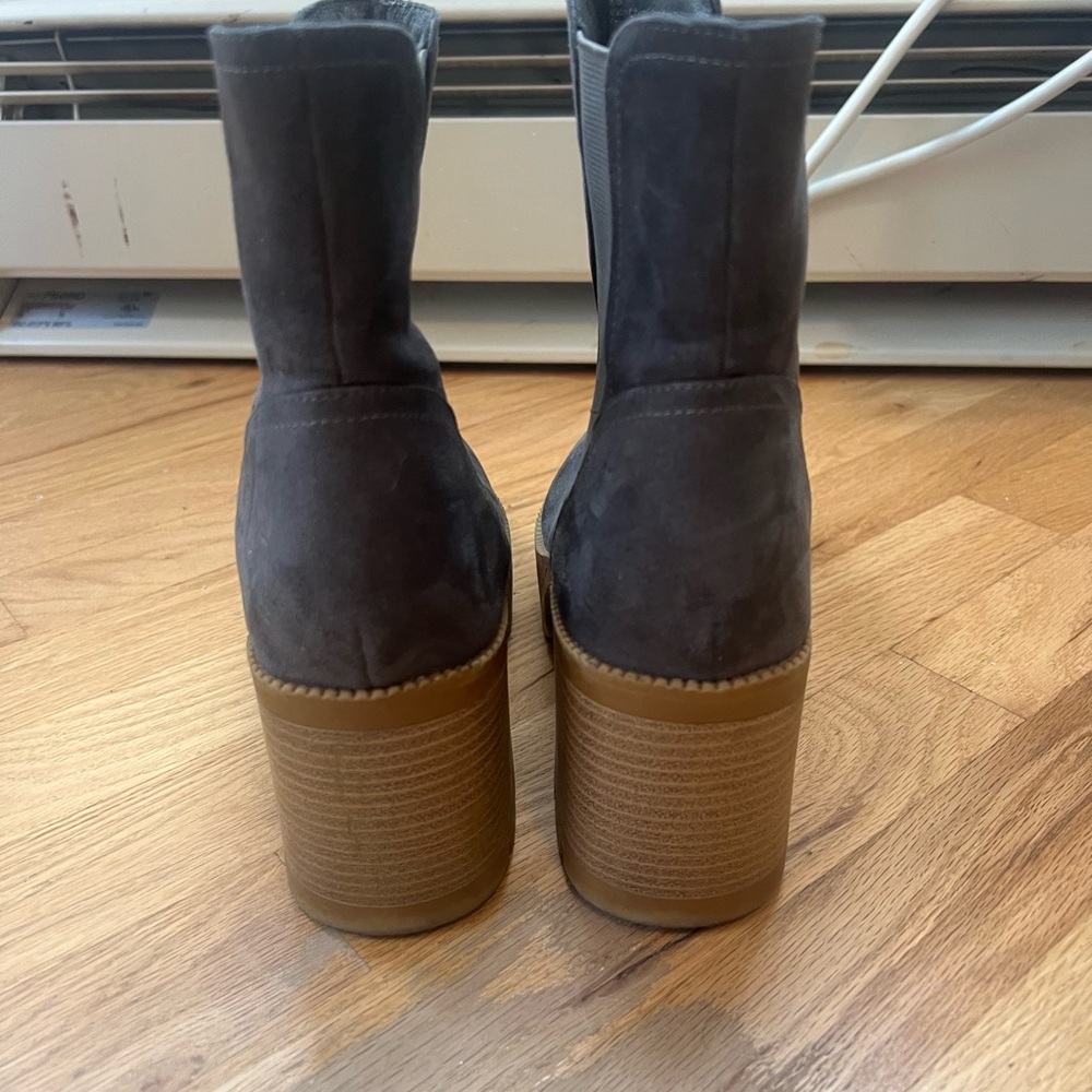 Gray Suede Platform Boot - image 6